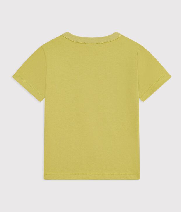 Children's short-sleeved plain cotton T-shirt green