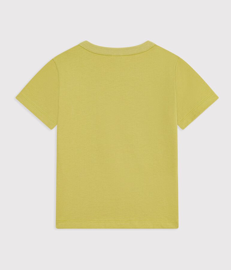 Children's short-sleeved plain cotton T-shirt green