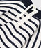 Girl's Stripy Thick Cotton Skirt MARSHMALLOW white/SMOKING blue