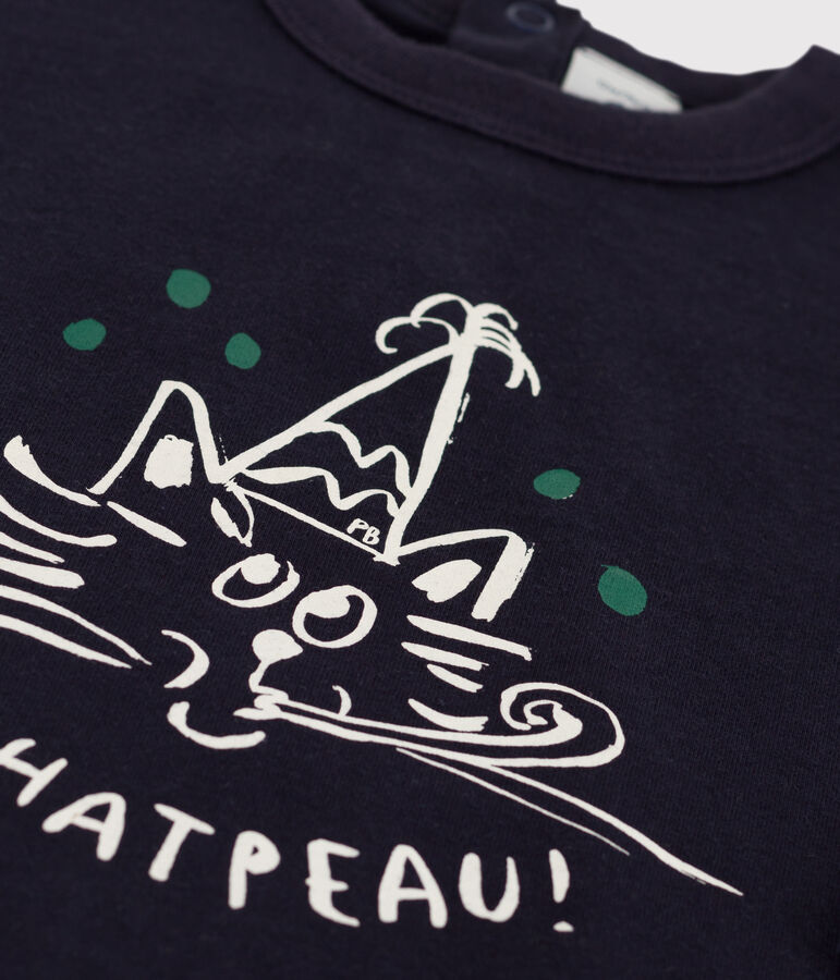 Babies' Long-Sleeved cotton T-shirt blue