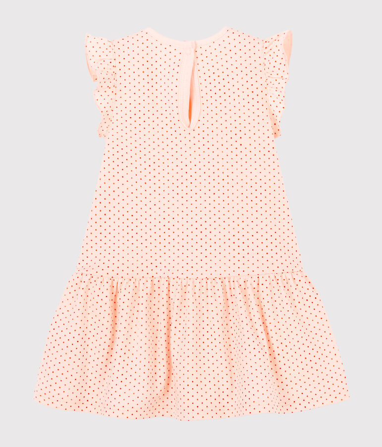 Baby girl's sleeveless knit dress pink/pink