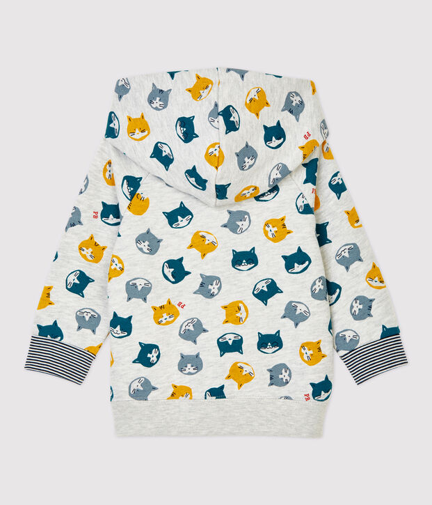 Babies' Fleece Sweatshirt grey/multicolor