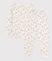 Girls' Floral Tube Knit Pyjamas MARSHMALLOW white/MULTICO white