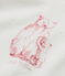 Girl's terry cloth pyjamas LAIT white/VIENNE pink/MULTICO