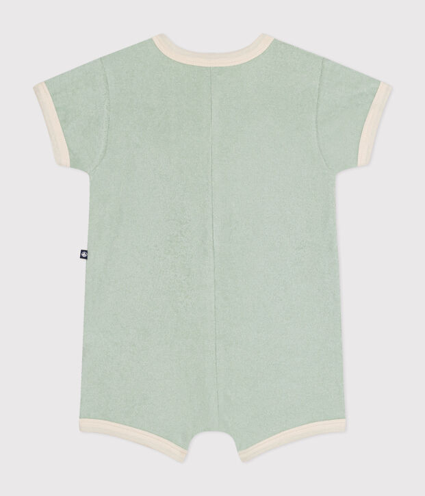 Babies' Terry Short Playsuit green
