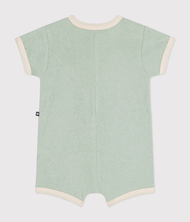 Babies' Terry Short Playsuit green