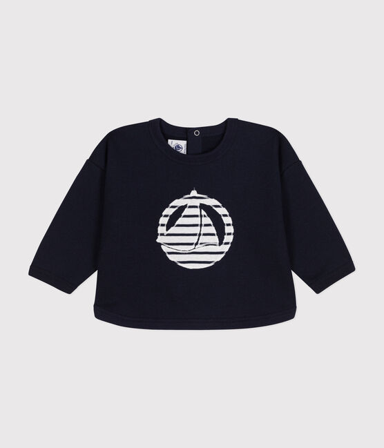 Babies' fleece sweatshirt SMOKING blue