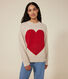 Girls' wool and cotton jumper