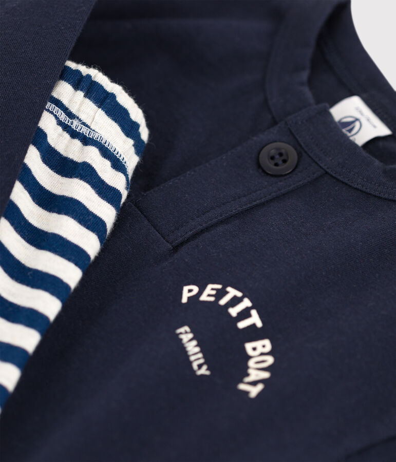 Baby Gift Set: T-Shirt and Trousers blue/white