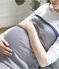 Blanket with anti-electromagnetic wave protection SMOKING blue/ECUME white