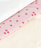 Pack of babies' long-sleeved printed cotton wrapover bodies variante 2