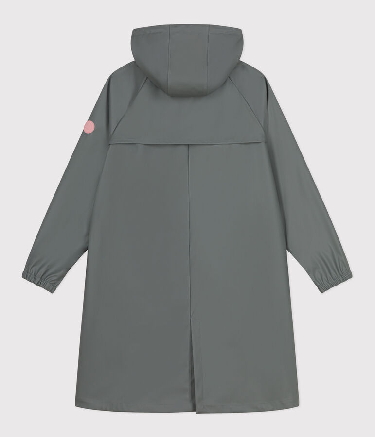 Women's long raincoat in two colours green