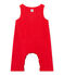 Baby boy's velours overalls FROUFROU red