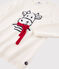 Wool and Cotton Long-Sleeved Knitted Jumper MARSHMALLOW white/MULTICO CN