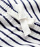 Babies' Unisex Cotton Trousers MARSHMALLOW white/SMOKING blue