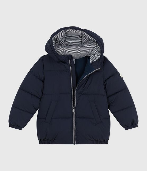 Children's plain puffer jacket SMOKING blue