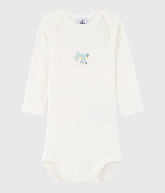Unisex Babies' Long-Sleeved Bodysuit MARSHMALLOW white