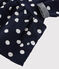 Baby girl's long-sleeved dress SMOKING blue/MARSHMALLOW white