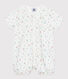 Babies' short fruit-pattern cotton jumpsuit