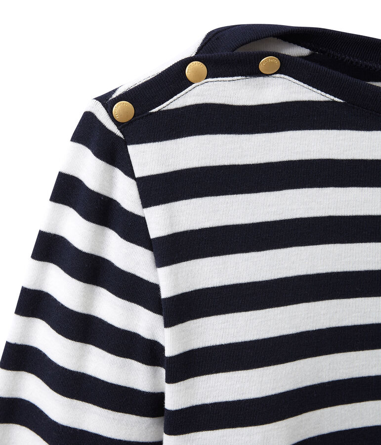 Women's long-sleeve tee SMOKING blue/MARSHMALLOW white