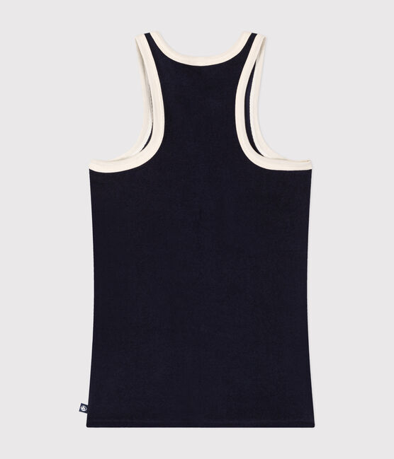 Women's Terry Cotton Vest Top SMOKING blue