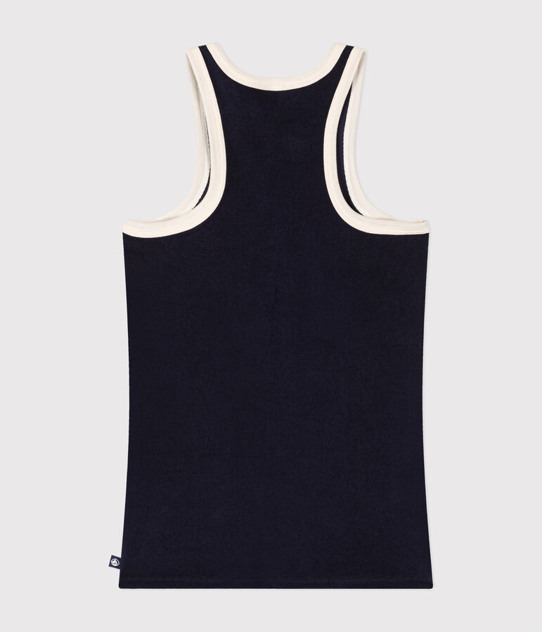 Women's Terry Cotton Vest Top blue