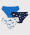 Boys' Organic Cotton Animal Pattern Briefs - 3-Pack variante 1