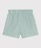 Babies' plain cotton shorts blue
