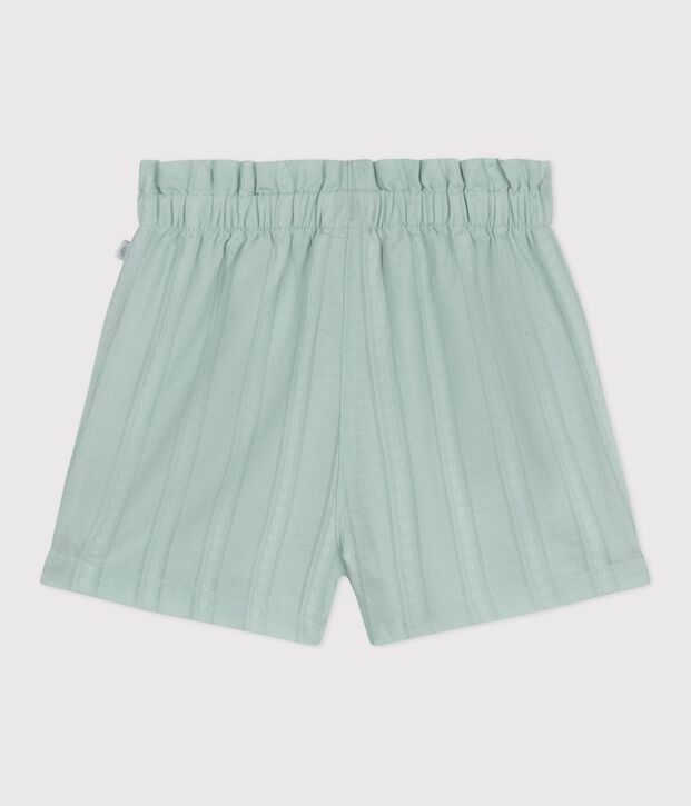 Babies' plain cotton shorts SPRAY