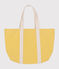 Plain cotton beach bag NECTAR yellow/AVALANCHE