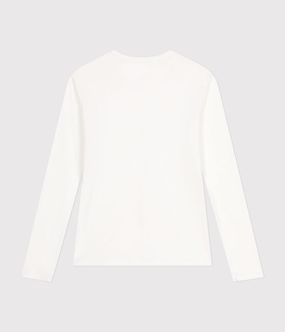 Women's Iconic Cocotte Stitch Cotton T-Shirt ECUME white