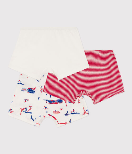 Girls' Cotton Paris Themed Hipsters - 3-Pack variante 1