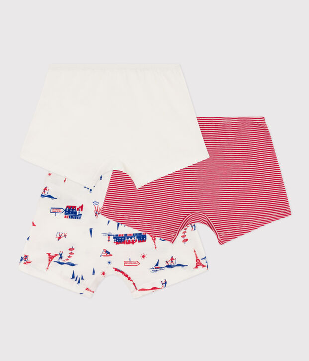 Girls' Cotton Paris Themed Hipsters - 3-Pack multicolor
