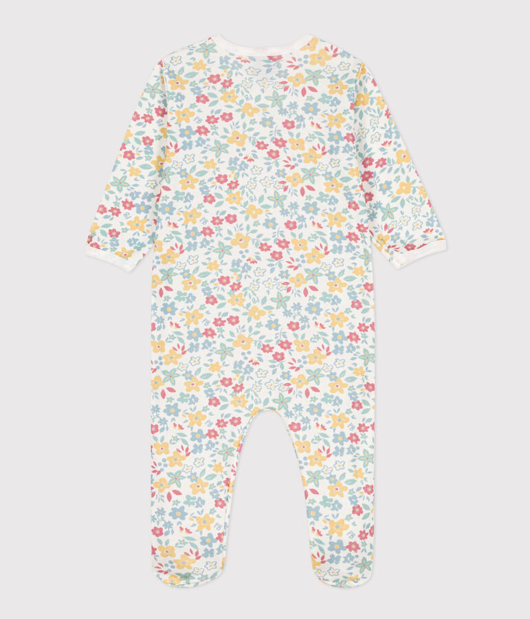 Floral Cotton Sleepsuit MARSHMALLOW white/MULTICO white