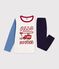 Children's firefighter design cotton pyjamas. blue/multicolor