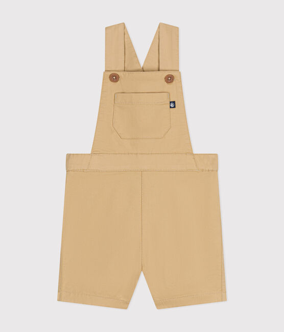 Babies' Serge Dungaree Shorts FACILE beige