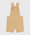 Babies' Serge Dungaree Shorts FACILE beige