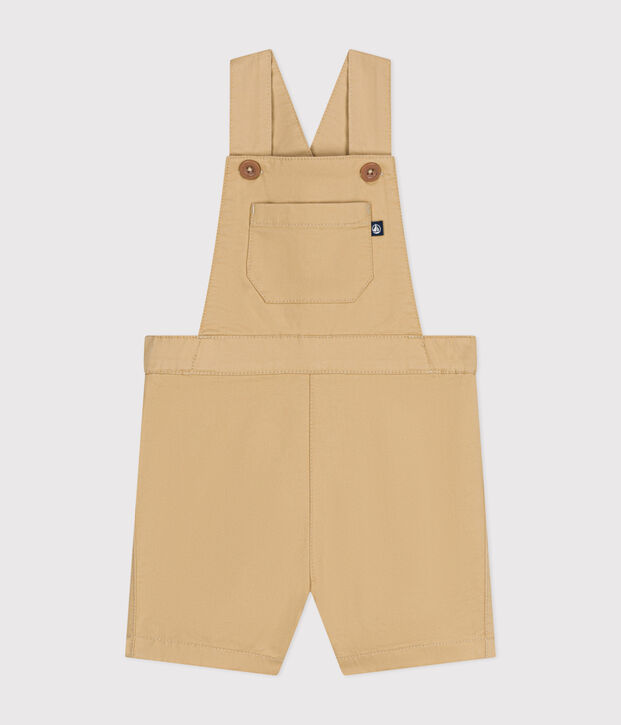 Babies' Serge Dungaree Shorts beige