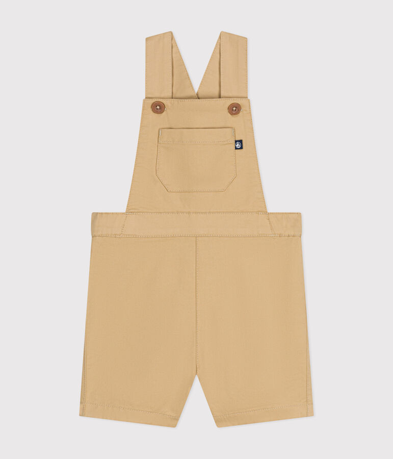 Babies' Serge Dungaree Shorts beige