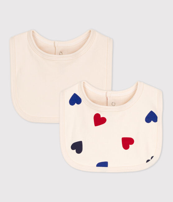 Heart Patterned Cotton Baby Bibs - 2-Pack variante 1