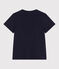 Women's Straight cotton T-Shirt SMOKING blue