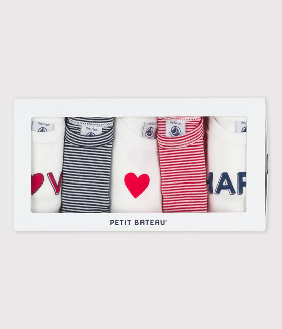 Babies' Rib Knit Bodysuits - 5-Pack variante 1