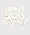 Girls' Floral Cotton Pyjamas MARSHMALLOW white/MULTICO white