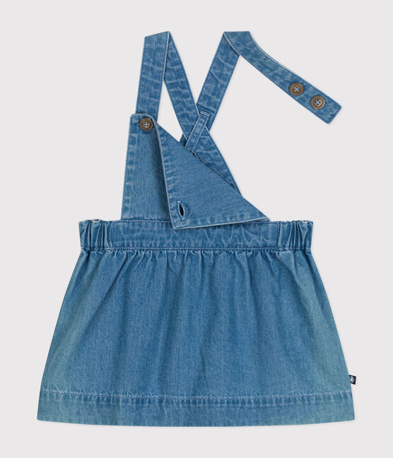 Babies' Sleeveless Light Denim Dress DENIM CLAIR blue