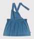 Babies' Sleeveless Light Denim Dress