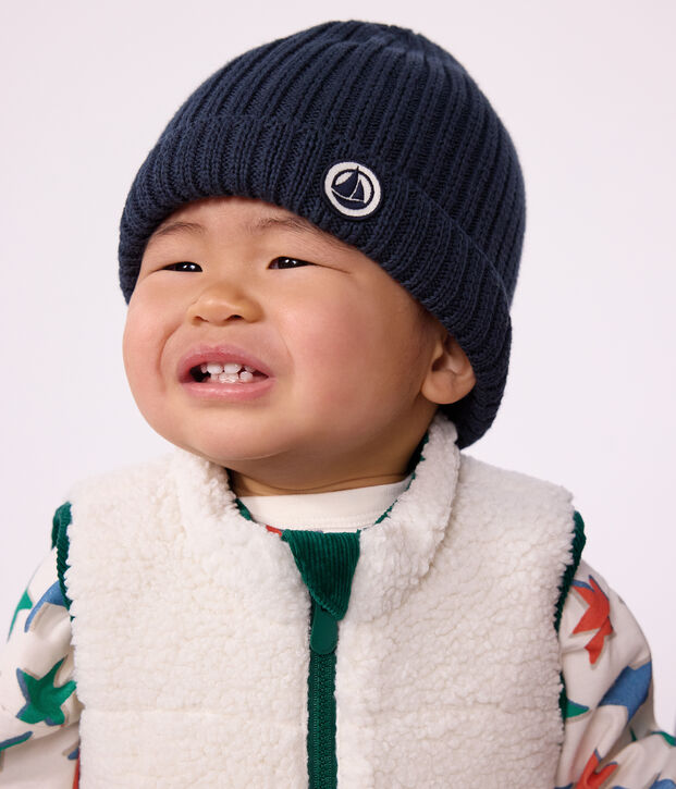 Babies' Knit Hat with Fleece Lining SMOKING