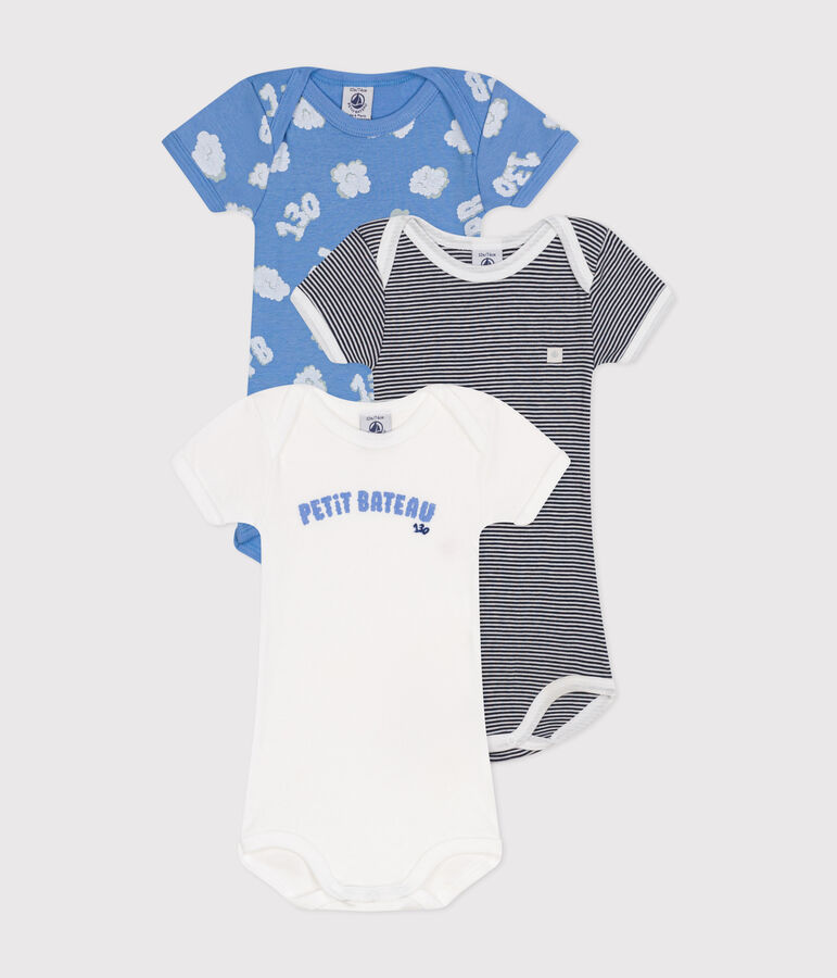 Babies' short-sleeved cotton bodysuits - 3-Pack variante 2