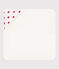 Heart Cotton Bath Wrap MARSHMALLOW white/TERKUIT red