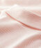 Baby's long-sleeved roll-neck bodysuit MINOIS pink/MARSHMALLOW white