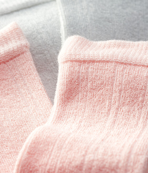 Baby Girls' Striped Socks - 2-Pack multicolor